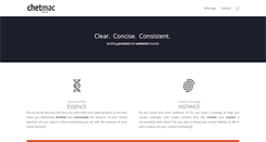Desktop Screenshot of chetmac.com